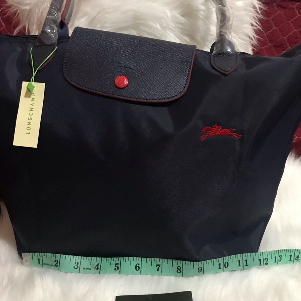 NWT.  Longchamp Le Pliage Club Large NAVY BLUE